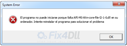 API-MS-Win-core-file-l2-1-0.dll falta