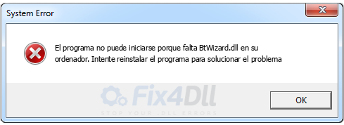 BtWizard.dll falta