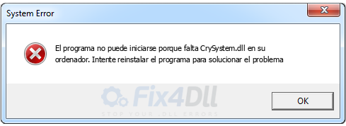 CrySystem.dll falta
