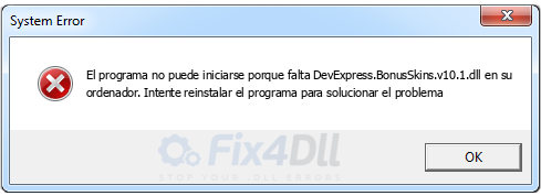 DevExpress.BonusSkins.v10.1.dll falta