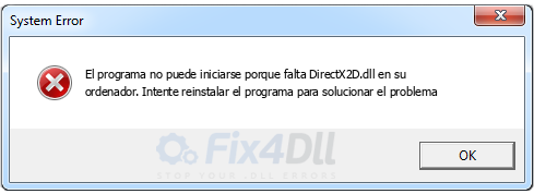 DirectX2D.dll falta