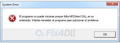 HPZ3Awn7.DLL falta