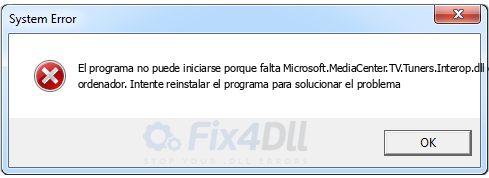 Microsoft.MediaCenter.TV.Tuners.Interop.dll falta