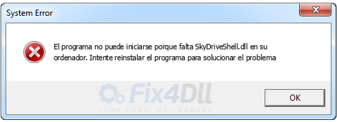SkyDriveShell.dll falta