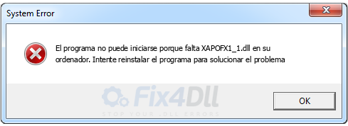 XAPOFX1_1.dll falta