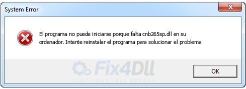 cnb265sp.dll falta