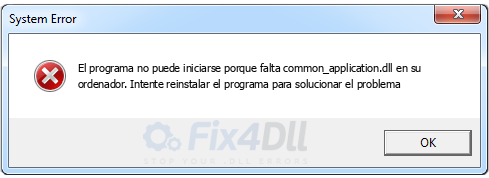 common_application.dll falta