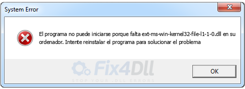 ext-ms-win-kernel32-file-l1-1-0.dll falta