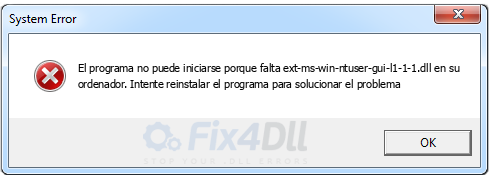 ext-ms-win-ntuser-gui-l1-1-1.dll falta