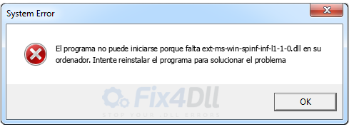 ext-ms-win-spinf-inf-l1-1-0.dll falta