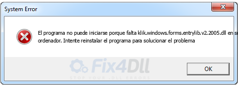 klik.windows.forms.entrylib.v2.2005.dll falta
