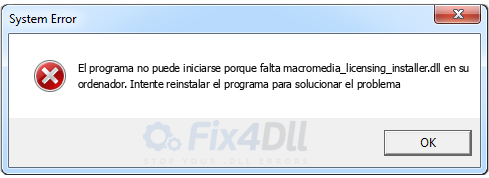 macromedia_licensing_installer.dll falta