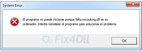 nxcooking.dll falta