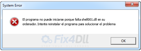 shell001.dll falta