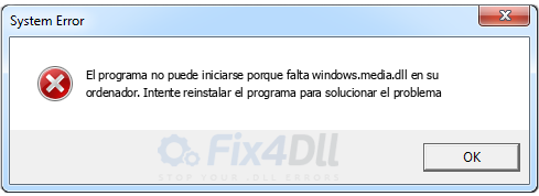 windows.media.dll falta